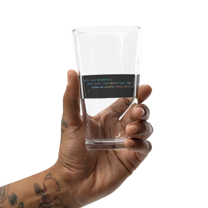 Hello World Pint Glass 2.0