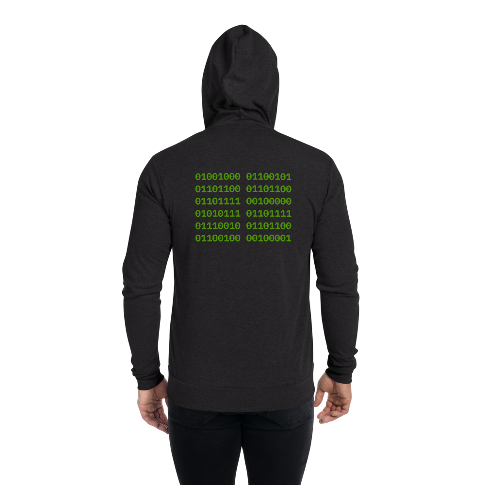 Hello World! Binary Hoodie