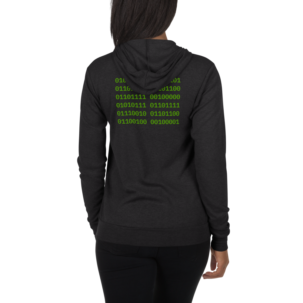 Hello World! Binary Hoodie